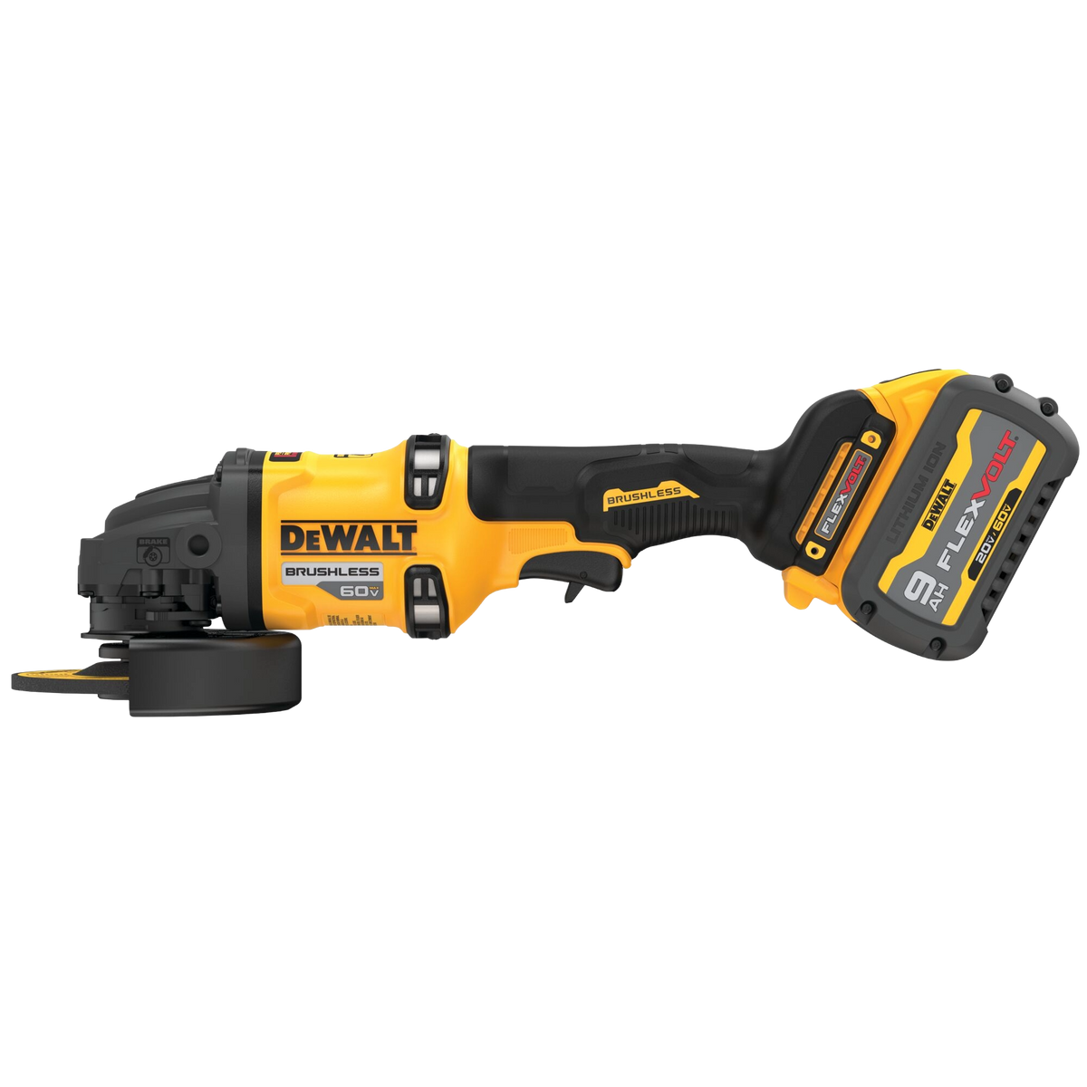 DEWALT 60V MAX* 4-1/2" - 6" Brushless Cordless Grinder With KICKBACK BRAKE™ Kit
