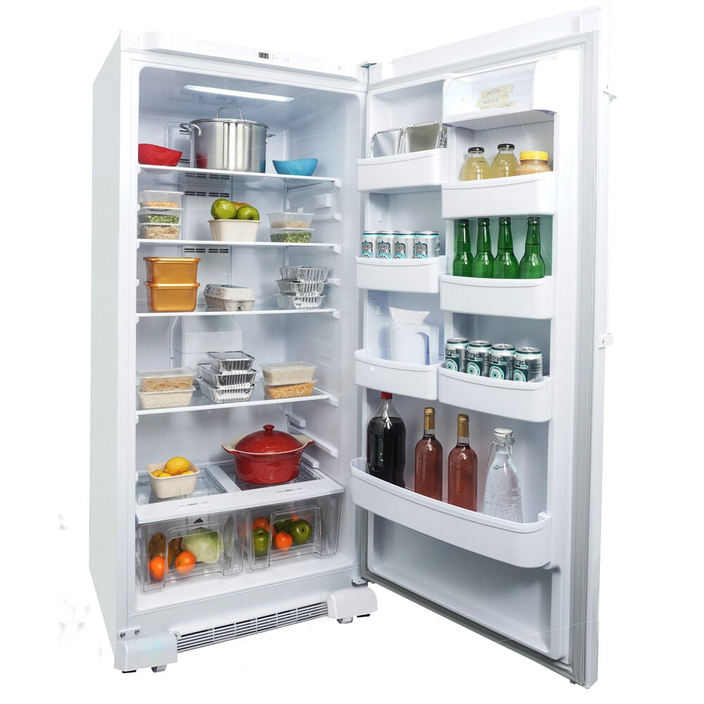 17 cuft Apartment Size Refrigerator, Two See-Thru Crispers, ESTAR