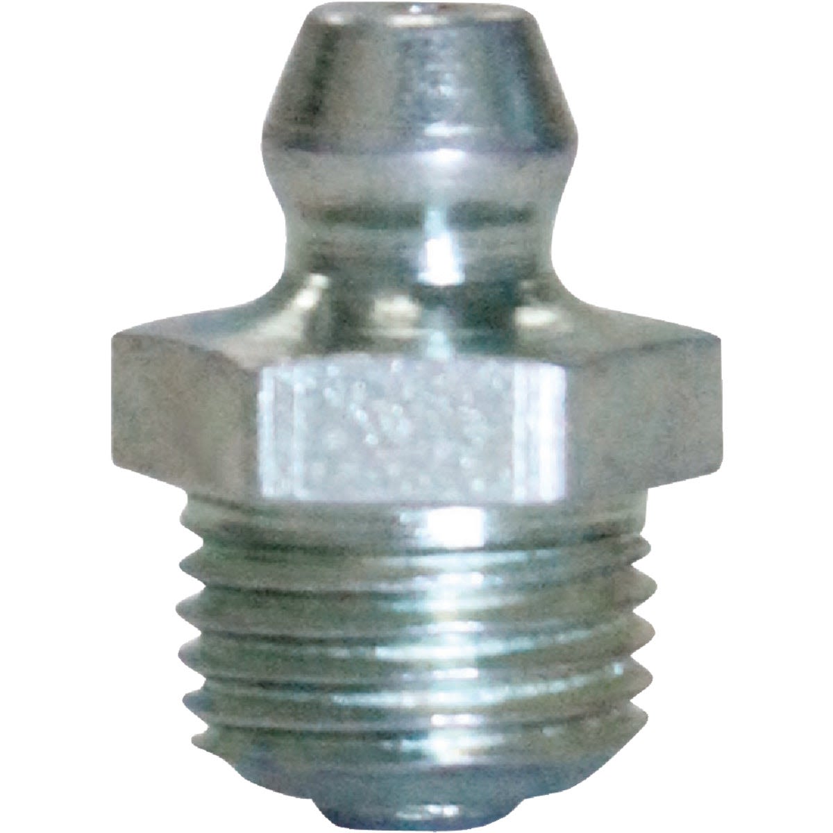 Metal straight short grease fitting with 1/8 inch thread for automotive lubrication and maintenance tools collections