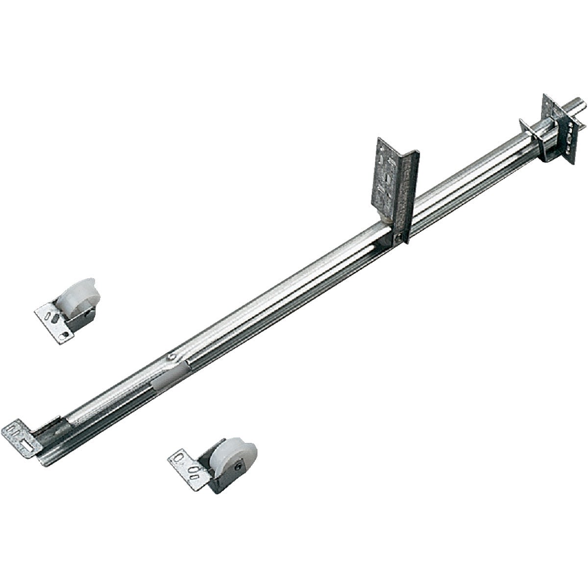 Metal extension drawer slide with roller wheels for cabinet and furniture hardware in home improvement tools collection under $50