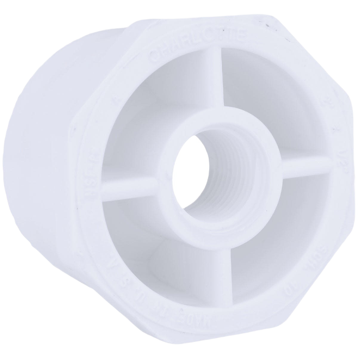 White schedule 40 PVC bushing fitting for plumbing and pipes & fittings collections under $50 and home improvement