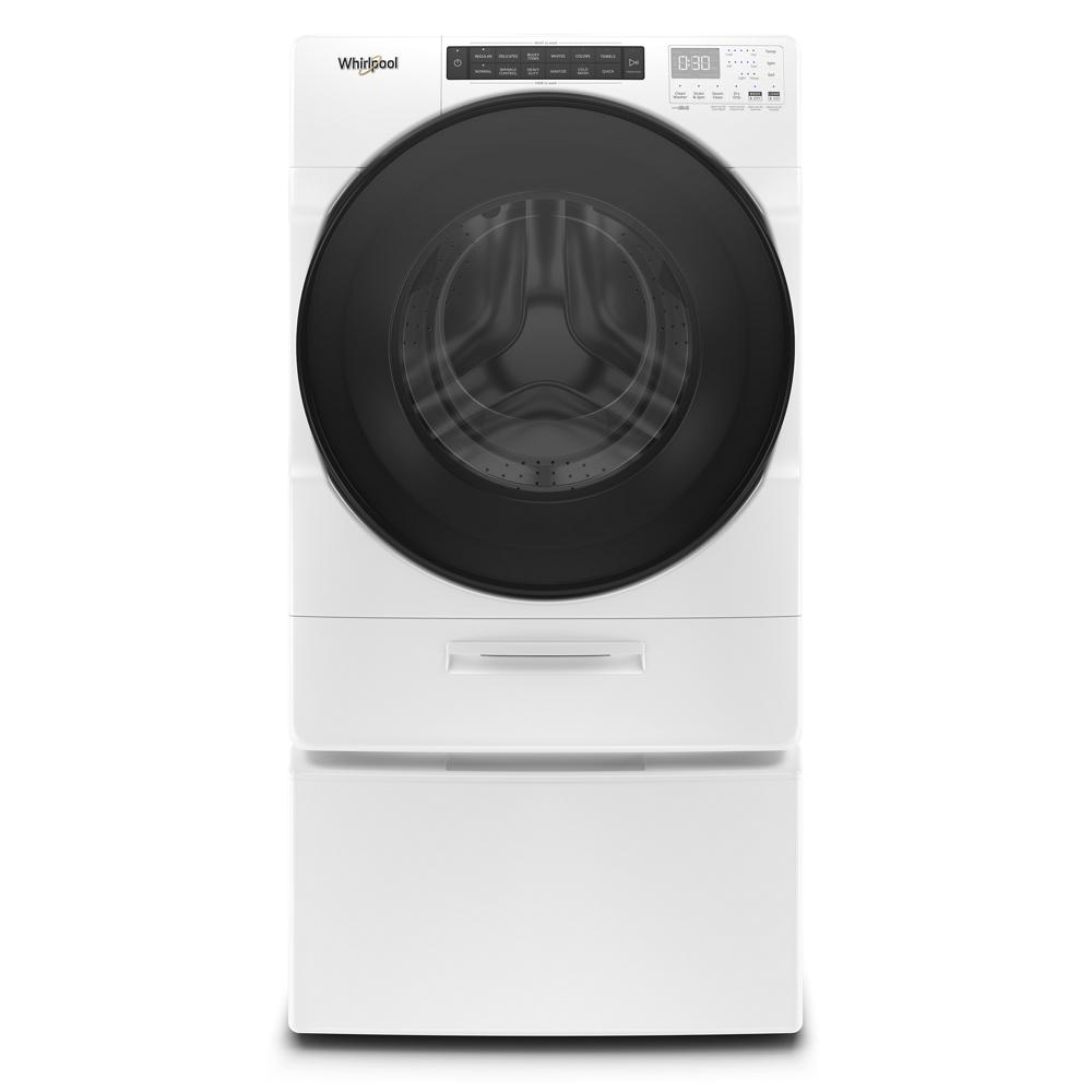 White front load ventless washer dryer combo with large black door and digital control panel in Washer/Dryer Combos collection