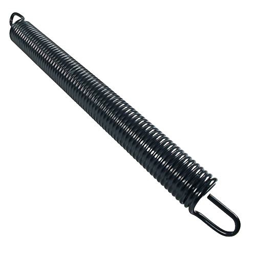 Black metal secondary extension spring for John Deere parts and lubricants in home improvement collections