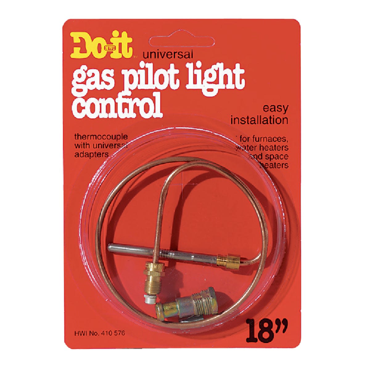 Copper universal thermocouple with adapters for gas pilot light control in plumbing and home improvement under $50