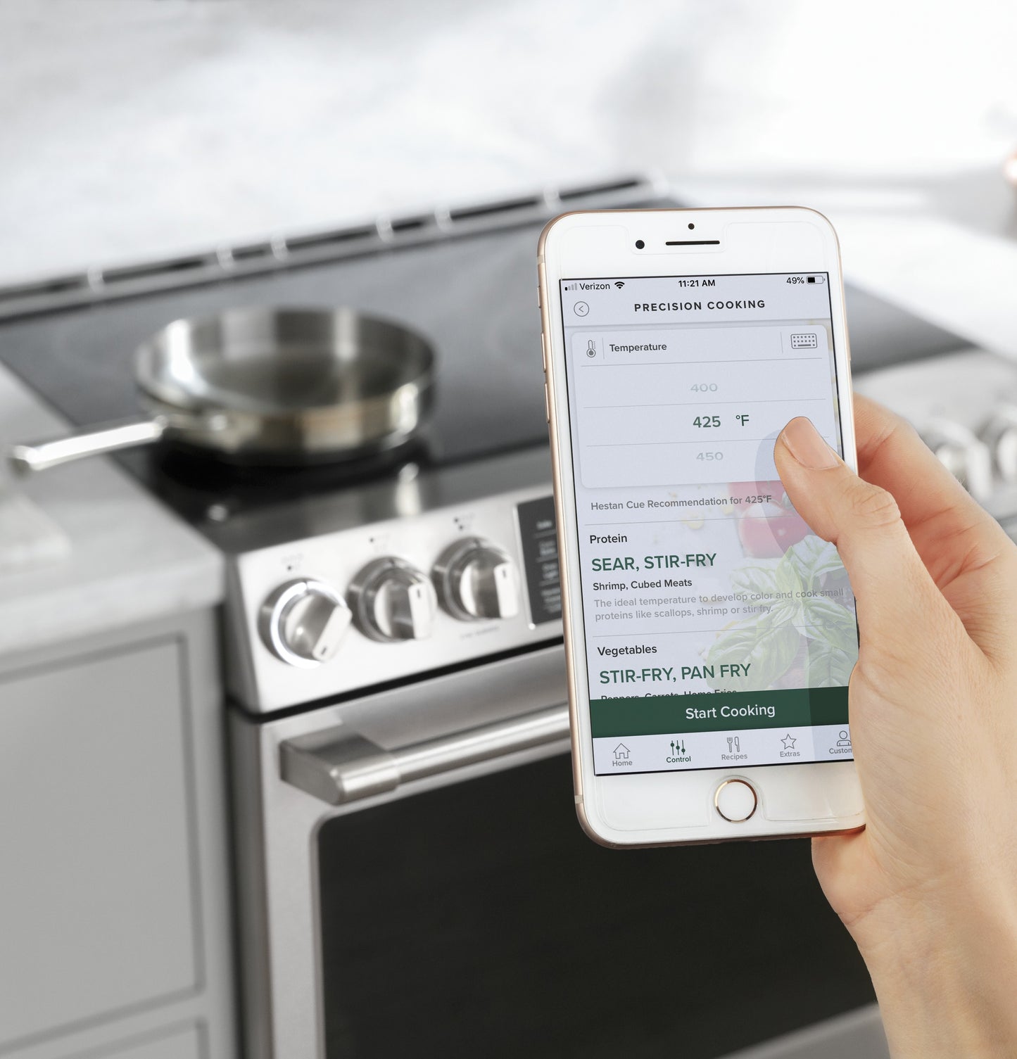 CAFÉ™ 30" Smart Slide-In, Front-Control, Induction and Convection Range with In-Oven Camera