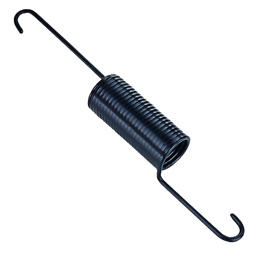 Black metal extension spring with hooked ends for John Deere parts and home improvement applications under $50 collections