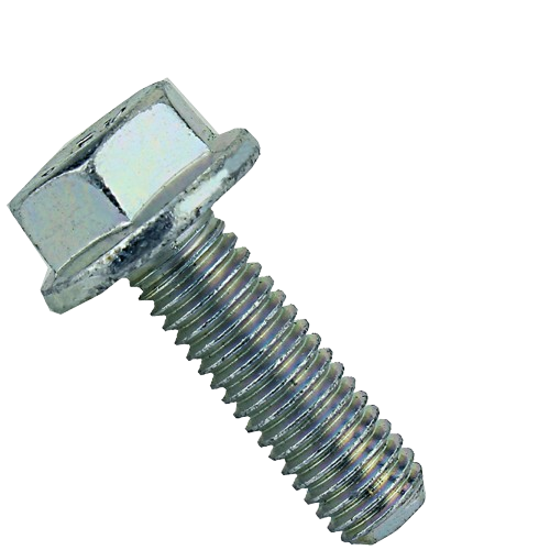 Silver hex flange screw designed for John Deere equipment, suitable for parts and hardware collections under $50 and $100