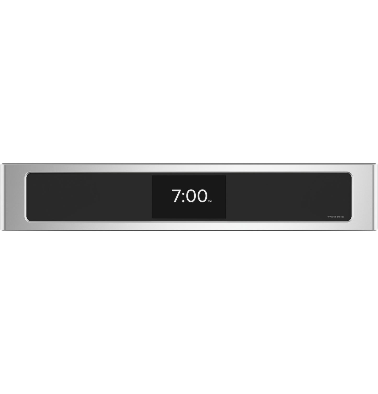 Digital control panel with LED display showing 7:00 on a stainless steel smart oven in Appliances collections