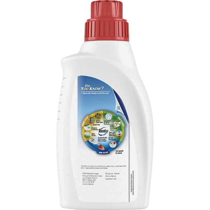 White plastic container of lawn care concentrate with red cap for weed and grass control products under $50 and $100 collections
