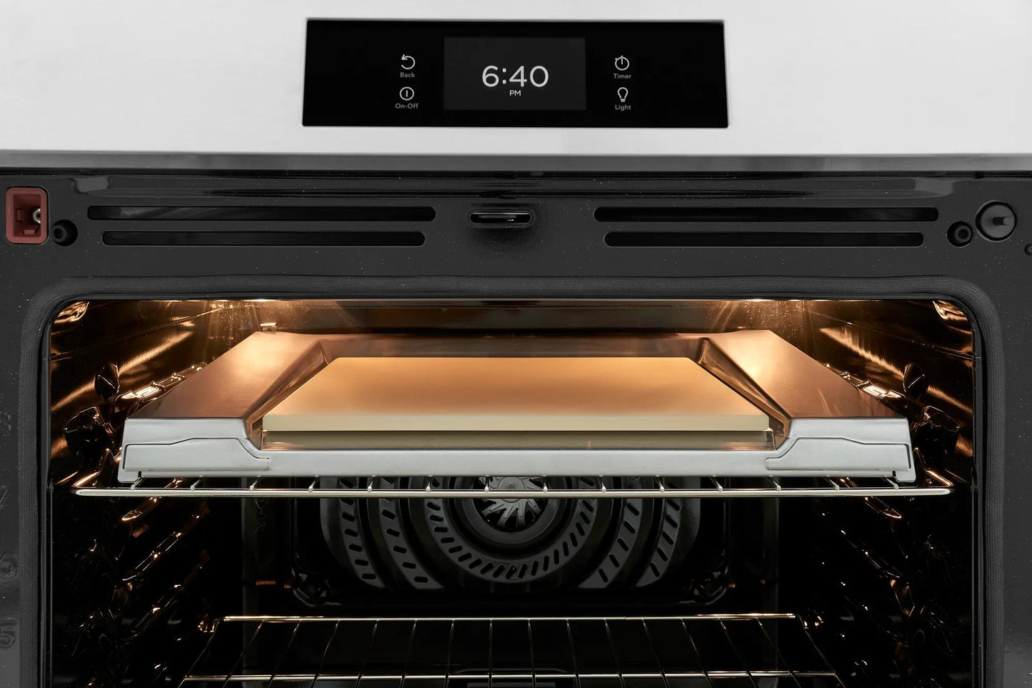 30" Front Control Induction Range with Stone-Baked Pizza