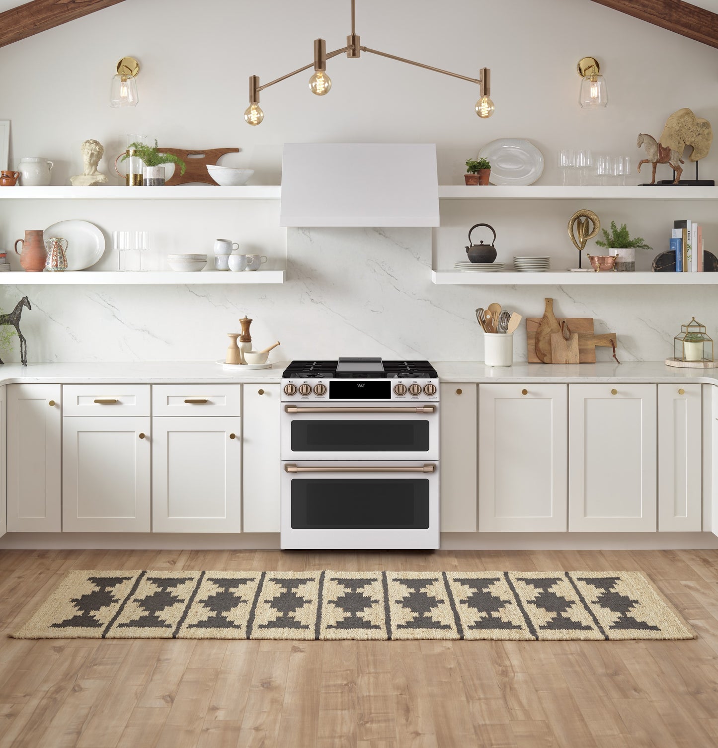 CAFÉ™ 30" Smart Slide-In, Front-Control, Dual-Fuel, Double-Oven Range with Convection