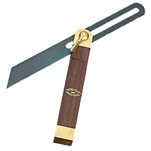 Extra-large rosewood sliding bevel with brass fittings for precise woodworking and measuring tools under $100