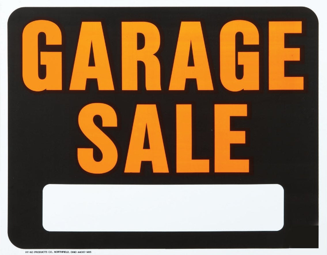 Hy-Ko Garage Sale Sign 15x19 in - Durable & Visible – Hartville