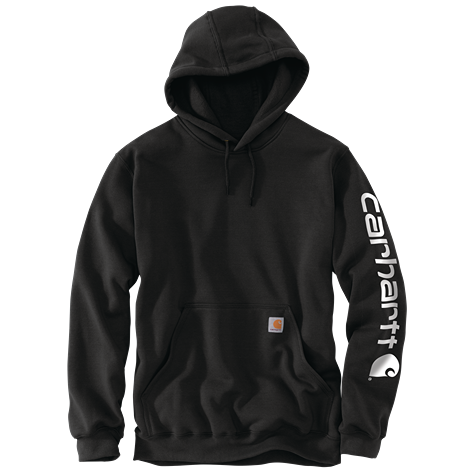 Carhartt Men's Loose Fit Midweight Logo Sleeve Graphic Hoodie