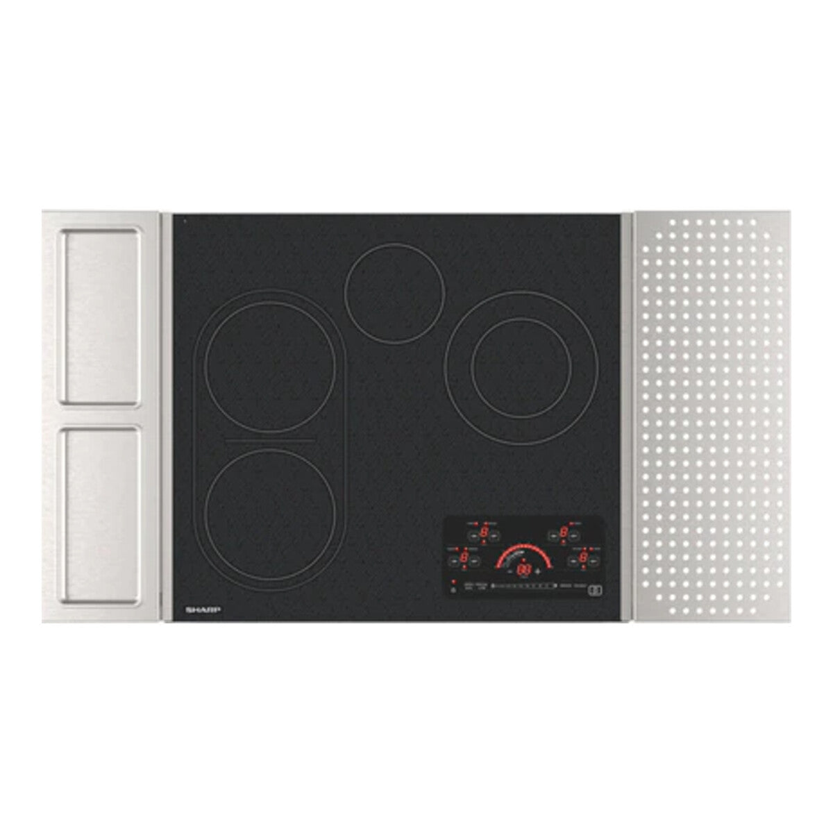 24" Electric Cooktop, 4 Heating Zones