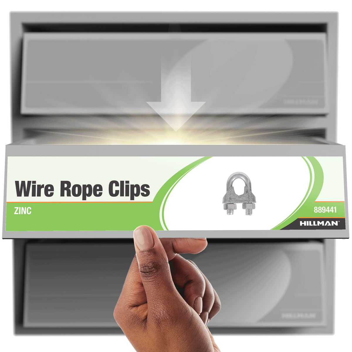 Hardware Essentials Wire Rope Clip Zinc (3/16")