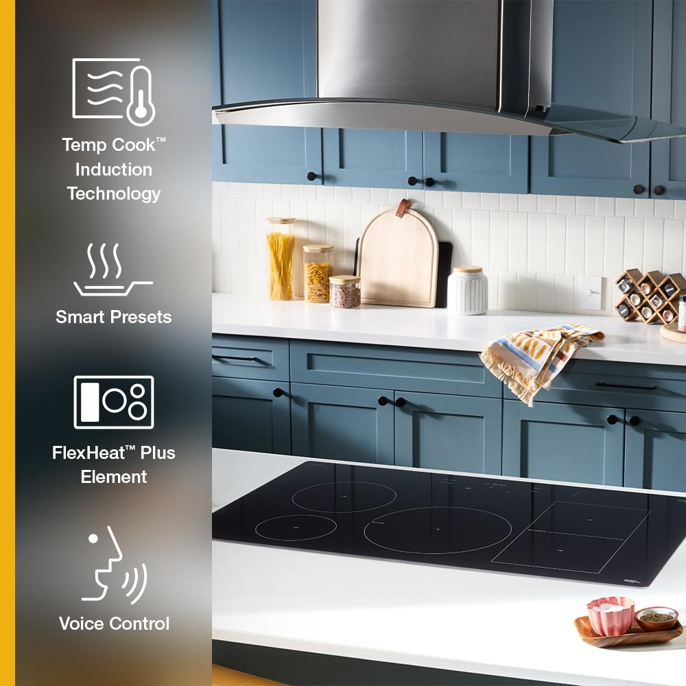36" Intelligent Induction Cooktop with Temp Cook™ Technology and WipeClean™ Coating