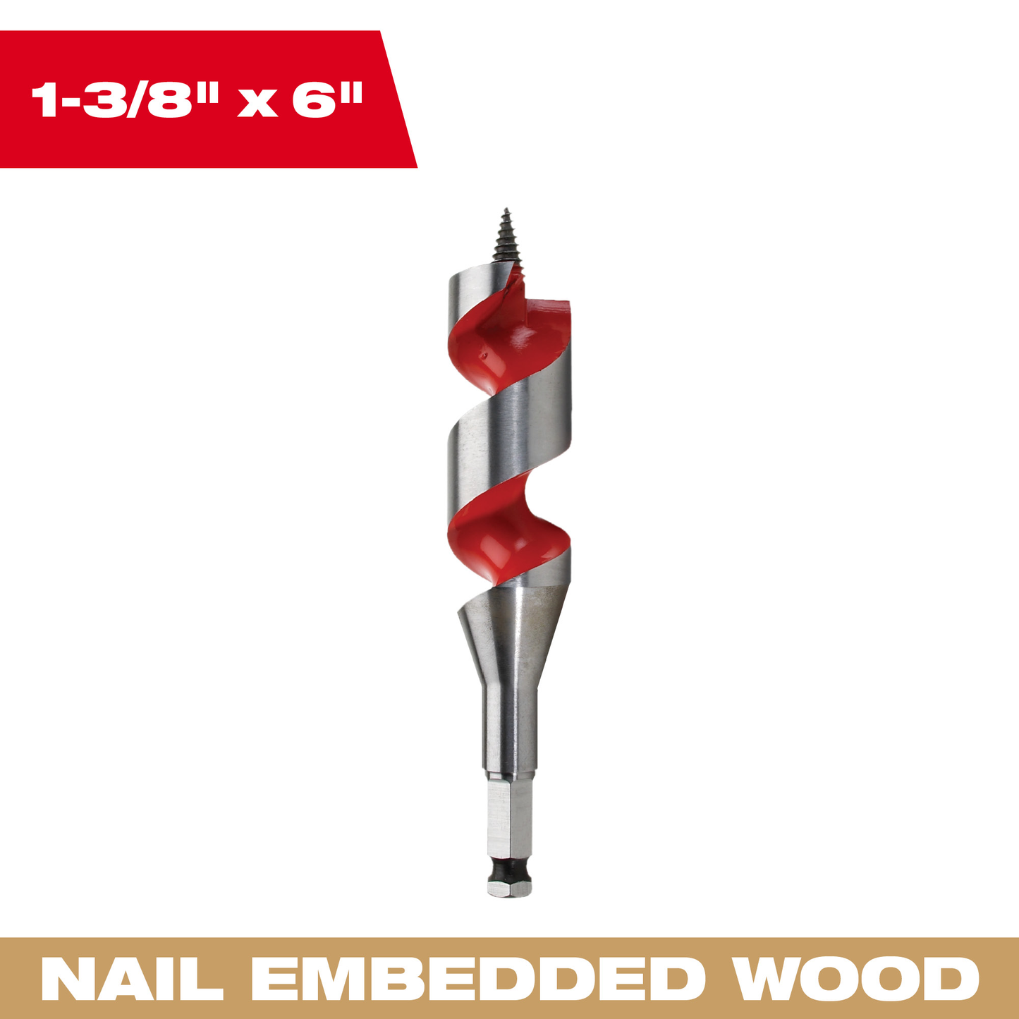 Milwaukee 3/8" x 6" Ship Auger Bit