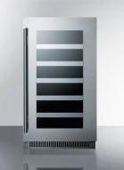 18" Wide Built-In Wine Cellar - with T4 Door Tint