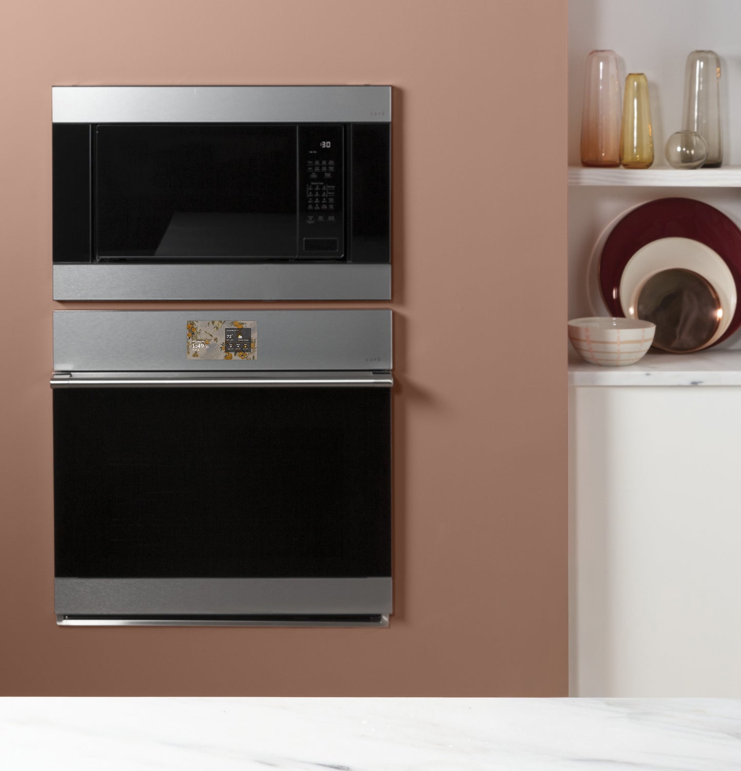 CAFÉ™ 30" Smart Single Wall Oven with Convection in Platinum Glass