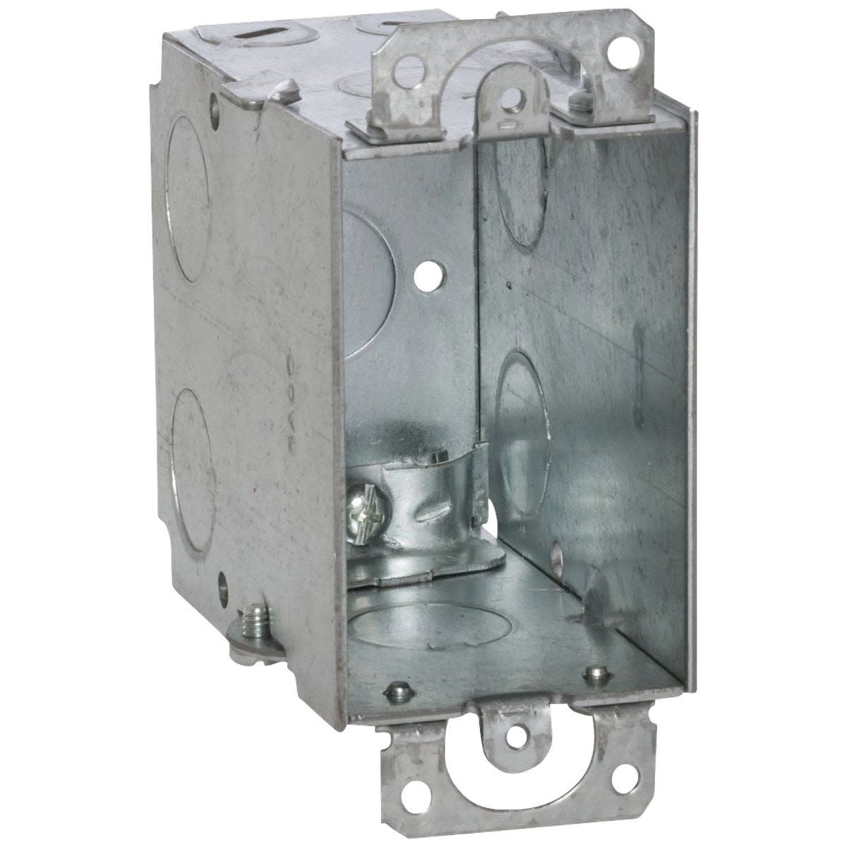 Steel welded 1-gang electrical box for switches and outlets in Boxes & Brackets and Electrical collections under $50