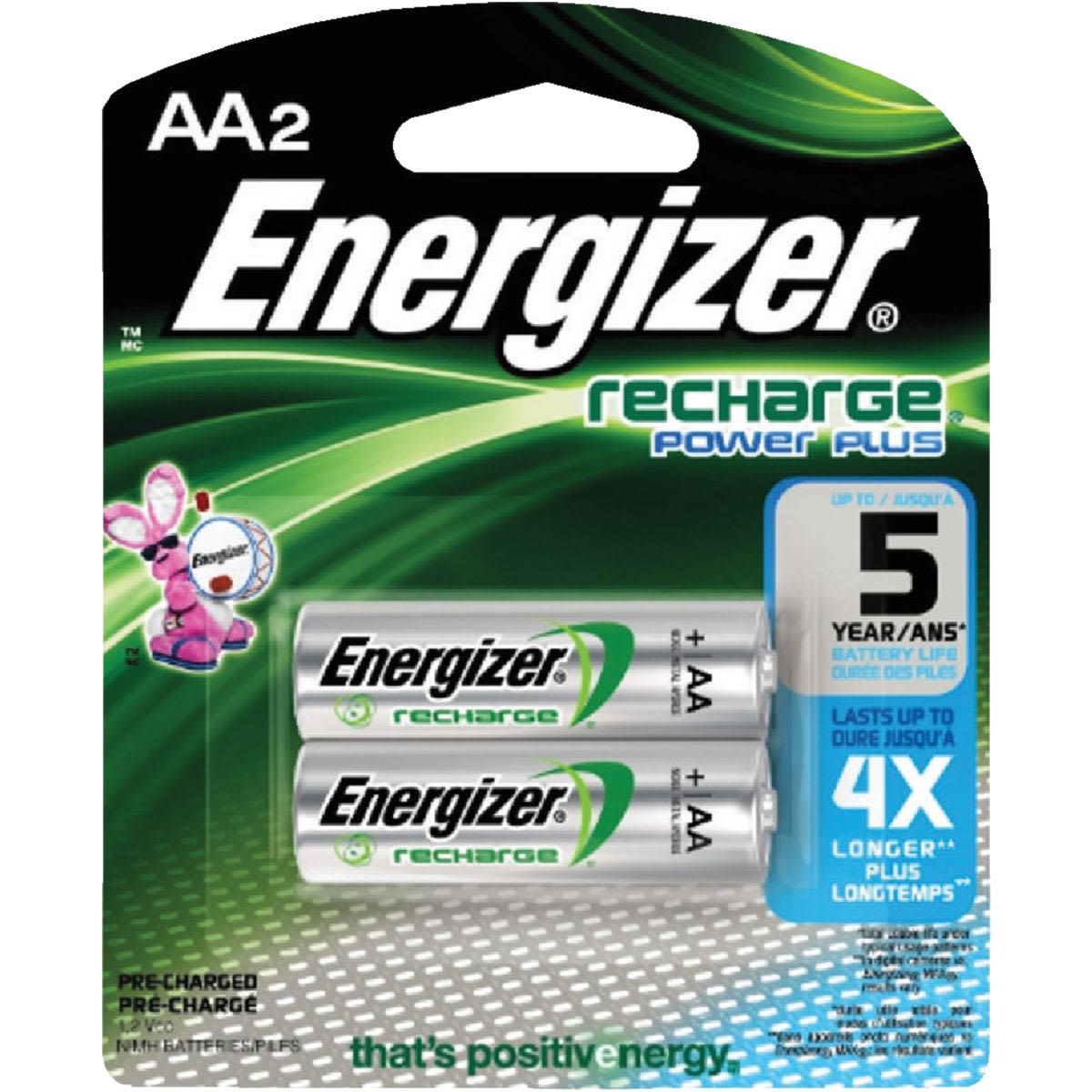 2-pack AA rechargeable batteries for household and electrical use, offering long-lasting power under $50 collections