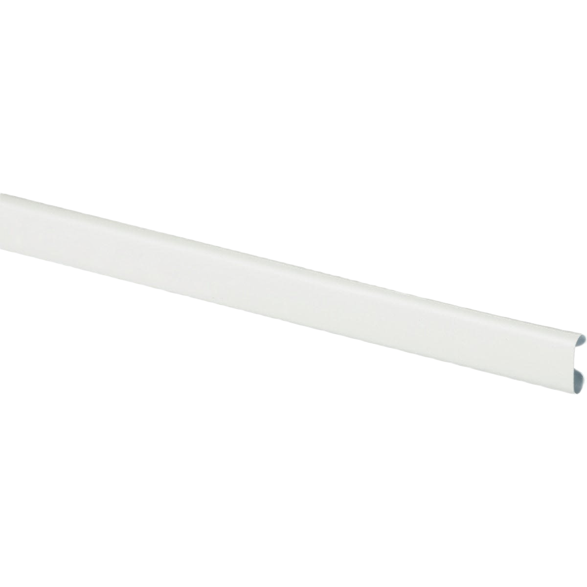 White metal rod extender designed for curtain rods offering added length for home improvement projects