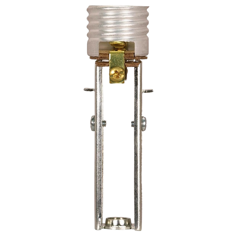 Adjustable medium base socket with metal frame for lighting fixtures in electrical and lamp parts under $50 projects