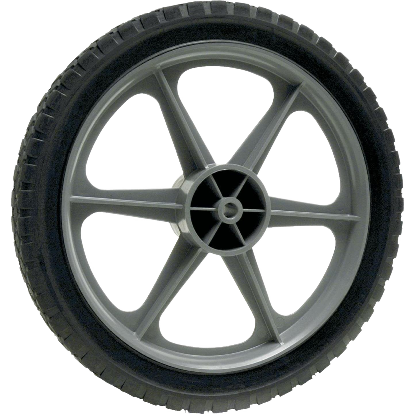 14-inch plastic spoke wheel with diamond tread and nylon bearing for smooth rotation in Parts & Lubricants collection under $50