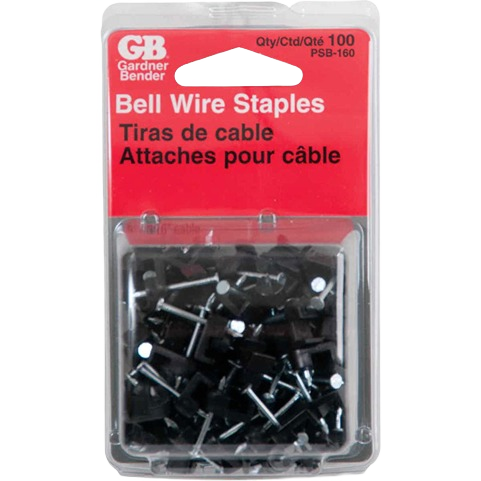 Plastic wire staples with metal nails for securing low voltage cables in electrical and home improvement projects under $50 collection