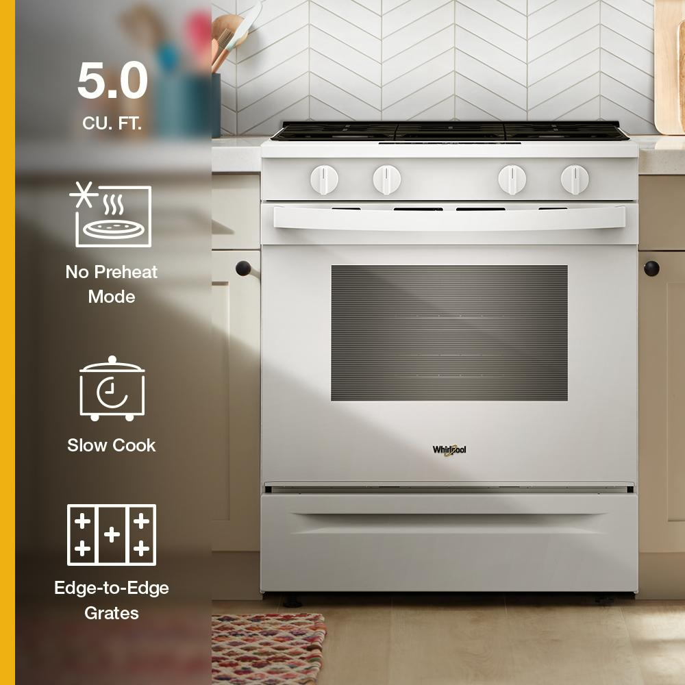 30-inch Gas Range with No Preheat Mode and Slow Cook