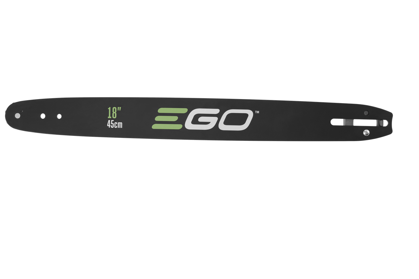 Black 18-inch EGO chainsaw guide bar for saw accessories and power tool accessories under $100 collection