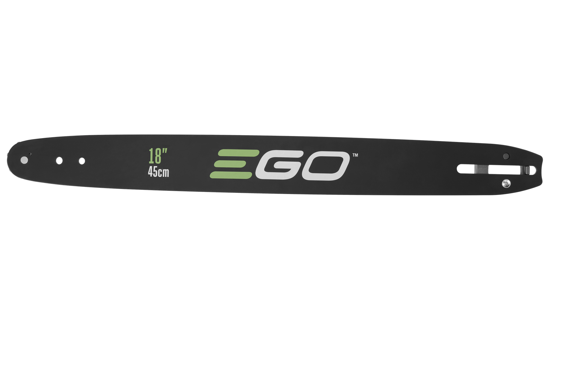 Black 18-inch EGO chainsaw guide bar for saw accessories and power tool accessories under $100 collection