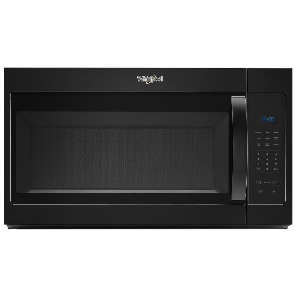 Black Whirlpool microwave hood combination with digital touch controls in Microwaves at Hartville Hardware