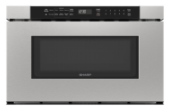 Built-in stainless steel microwave drawer with sensor cooking and angled touch controls from Kitchen & Kitchenware and Microwaves collections