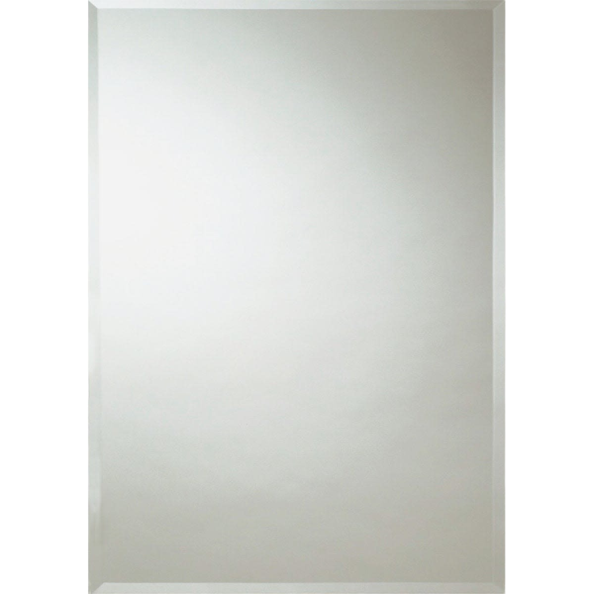 Frameless wall mirror with beveled edges designed for home improvement and interior decor projects