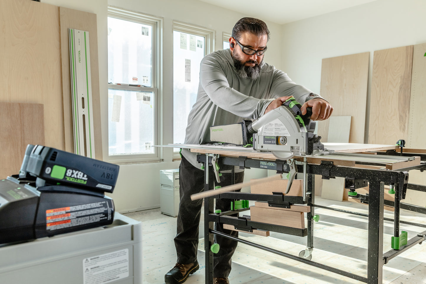 Festool 577991 Cordless Track Saw TSC 55 KSEB-Basic