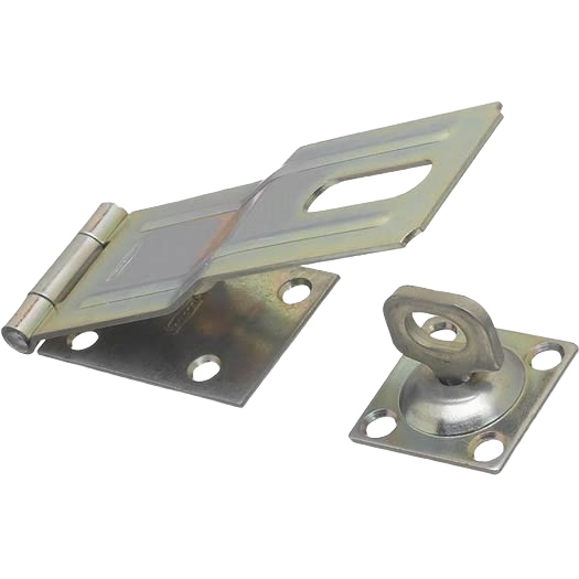 Zinc swivel safety hasp with concealed screw design for secure door or cabinet locking in home improvement hardware collection