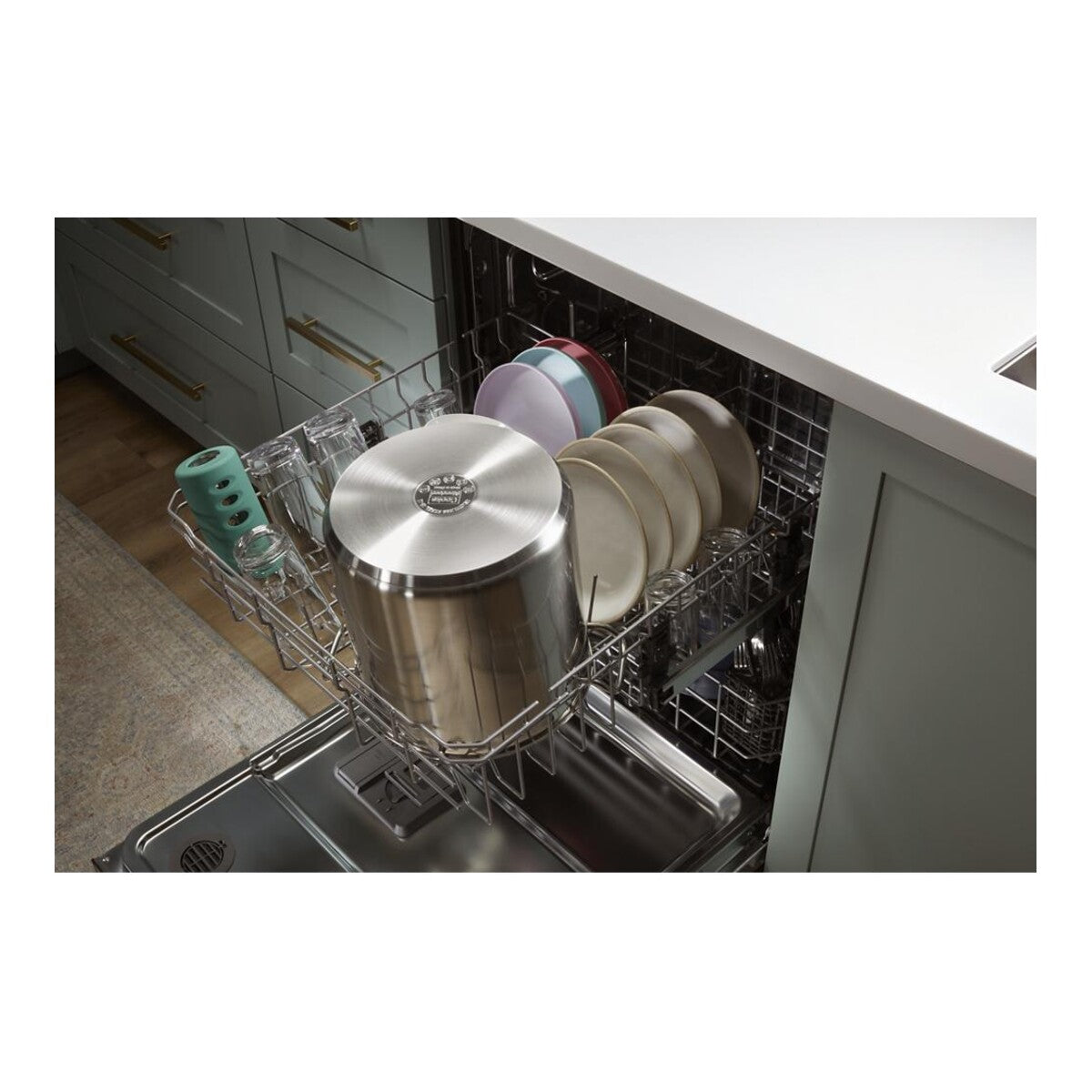 24” Stainless Steel Dishwasher with AI Intelligent Wash and Tall Top Rack