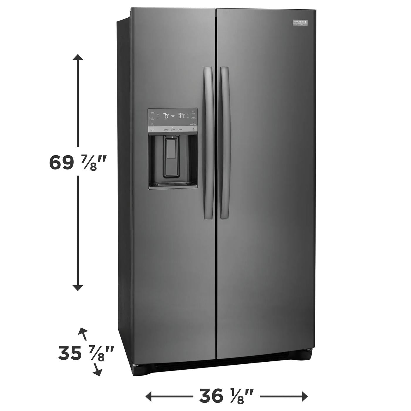 26 Cu. Ft. 36" Standard Depth Side by Side Refrigerator