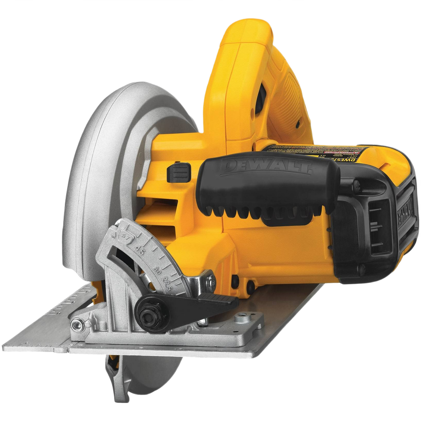 Compact yellow and black circular saw designed for precision cutting in power tools and home improvement tasks