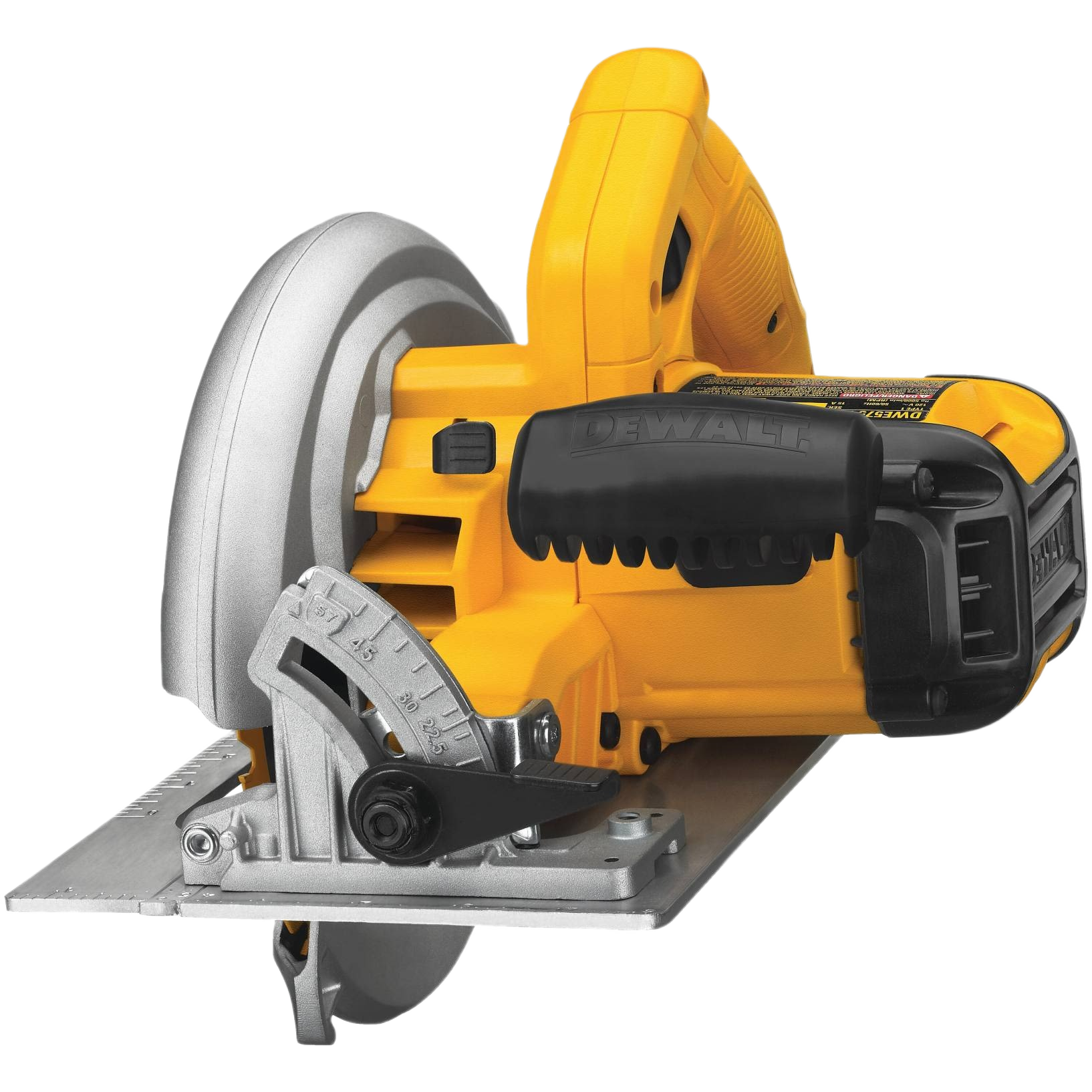 Compact yellow and black circular saw designed for precision cutting in power tools and home improvement tasks