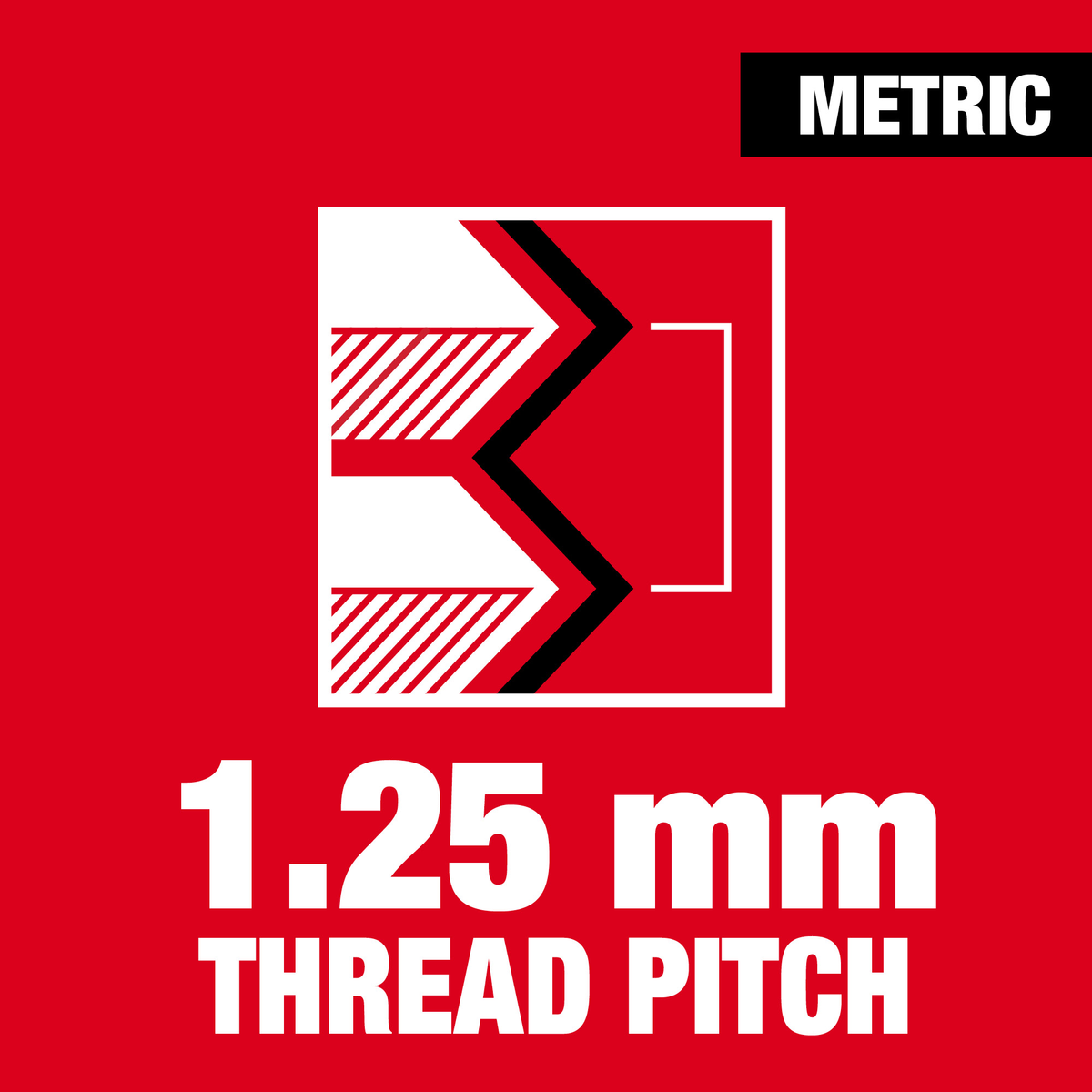 Milwaukee 12x1.25 mm (1") Hex Threading Die