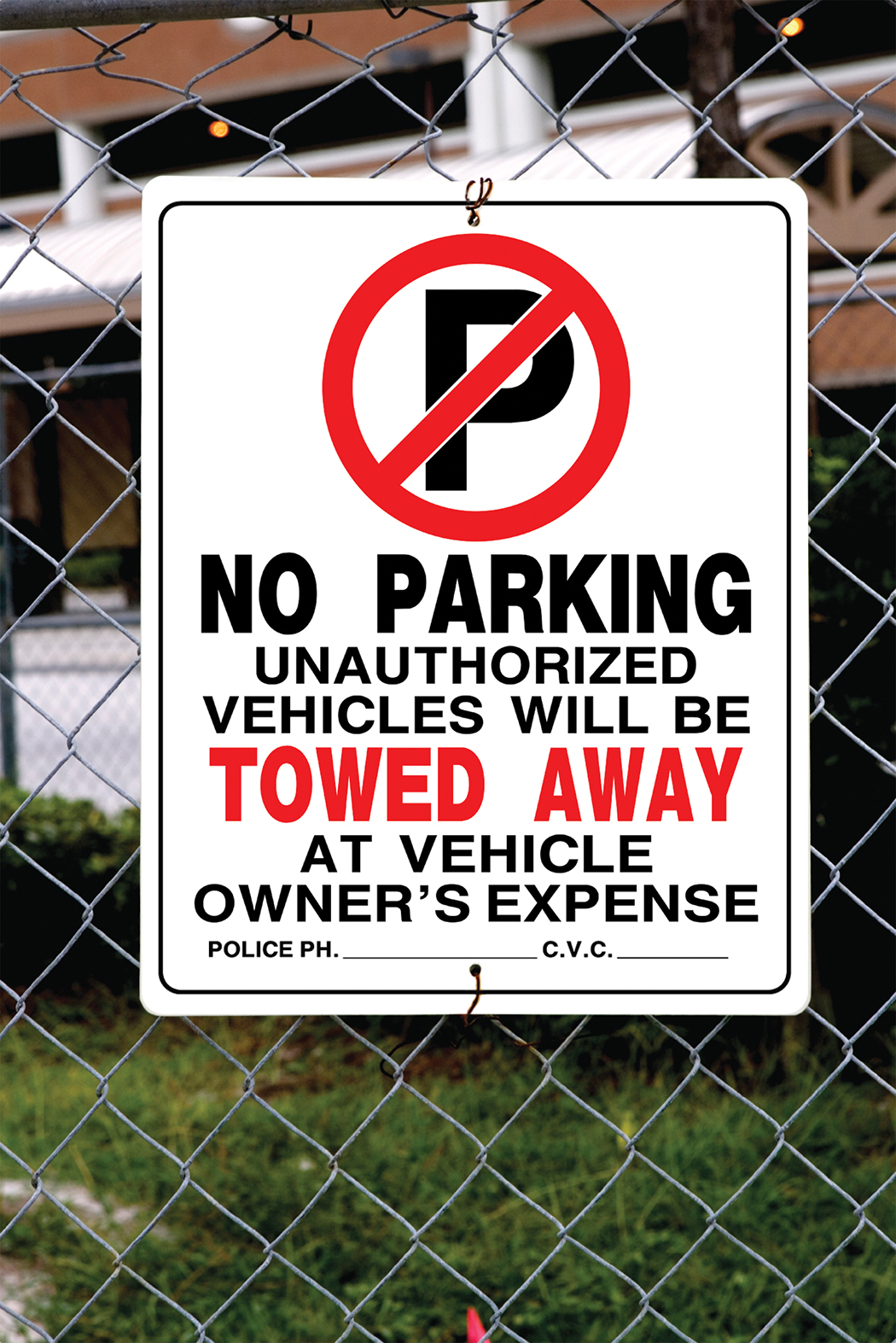 Hillman No Parking Sign (19" x 15")