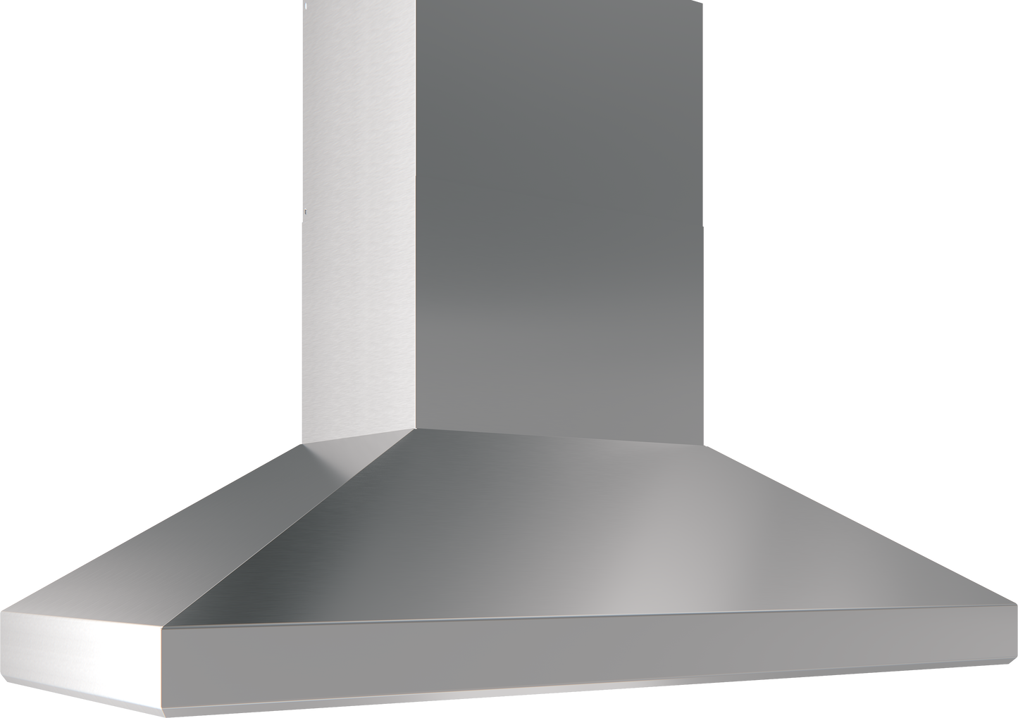 Stainless steel wall mounted range hood with chimney design for kitchen ventilation and home improvement appliances