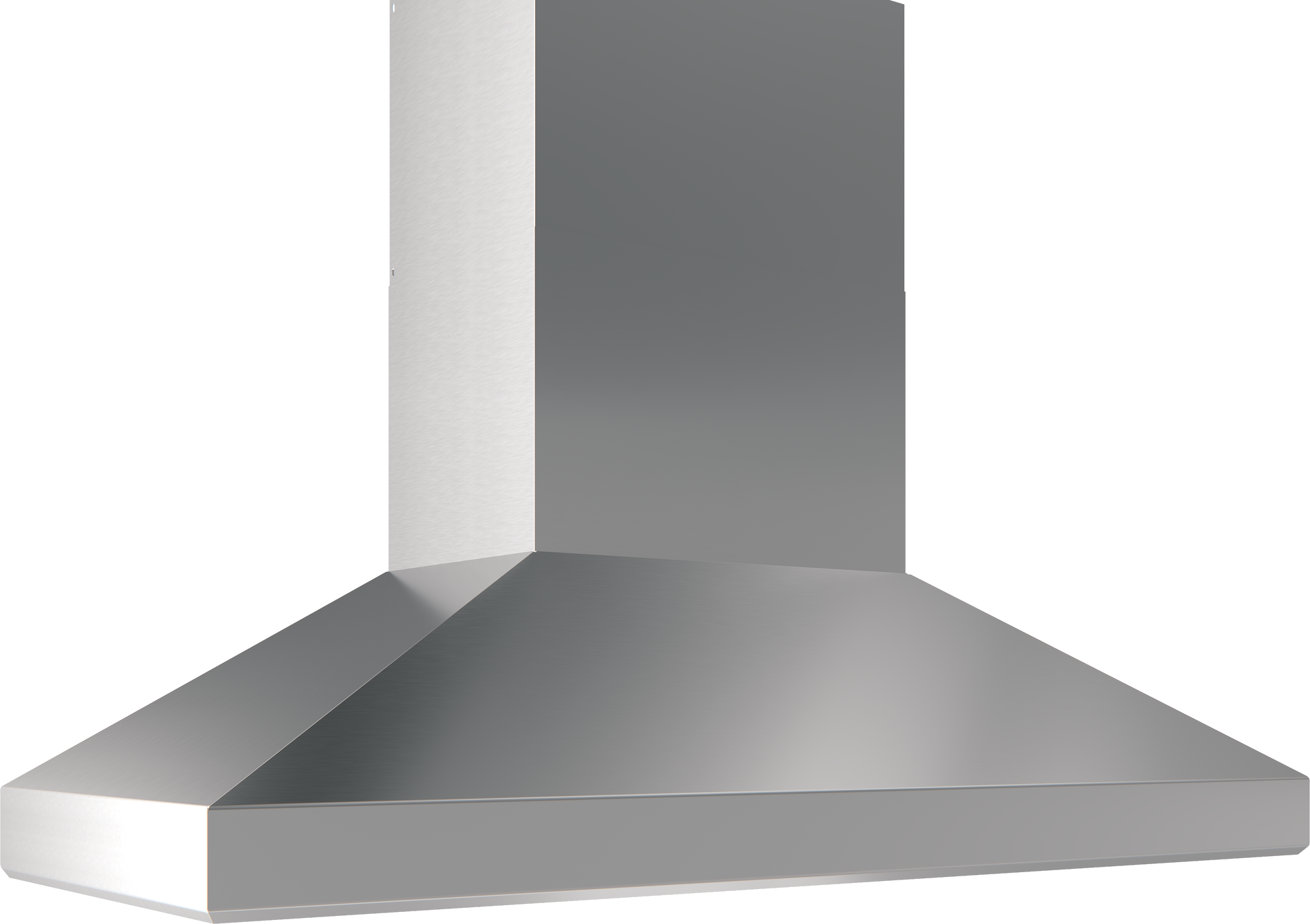 Stainless steel wall mounted range hood with chimney design for kitchen ventilation and home improvement appliances