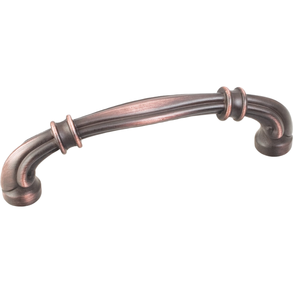 Brushed oil rubbed bronze cabinet pull with curved design for furniture and hardware applications under $50