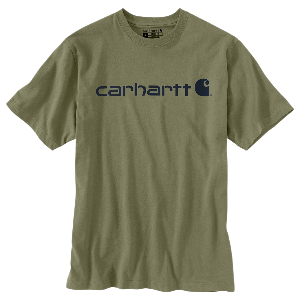 Carhartt Men's Loose Fit Heavyweight Short-Sleeve Logo Graphic T-Shirt