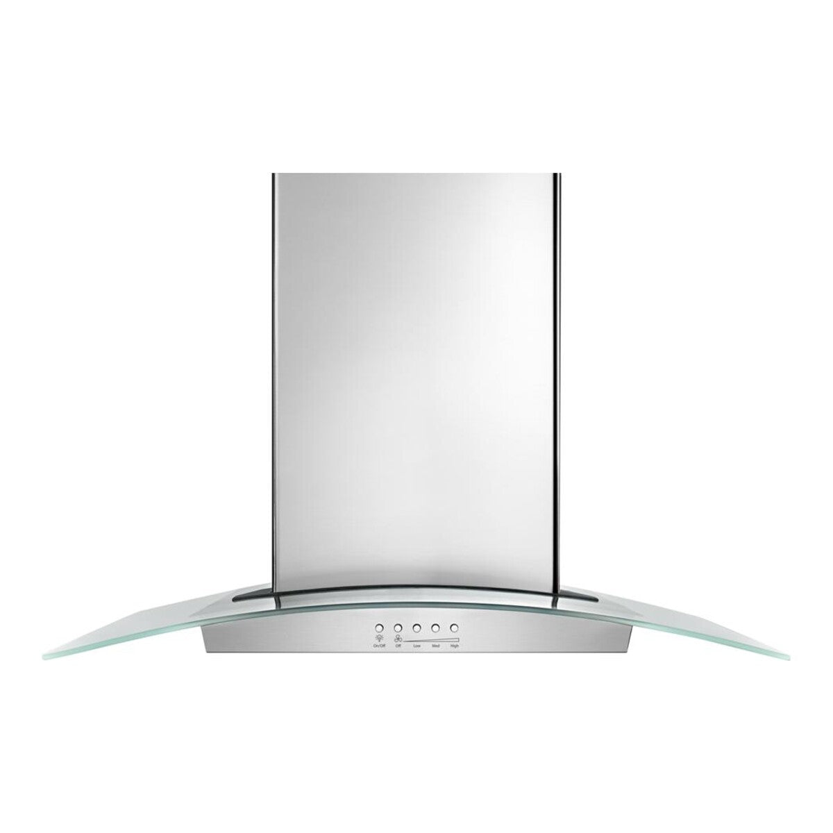 36" Modern Glass Island Mount Range Hood