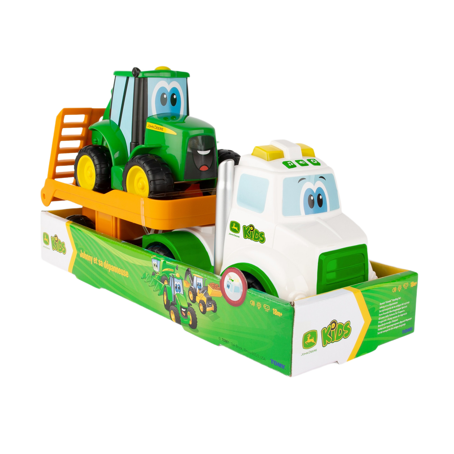 TOMY John Deere Farmin' Friends Hauling Set